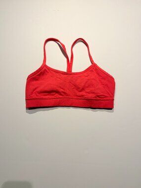 lululemon Flow Y Bra Pink Sports Bra Size 6